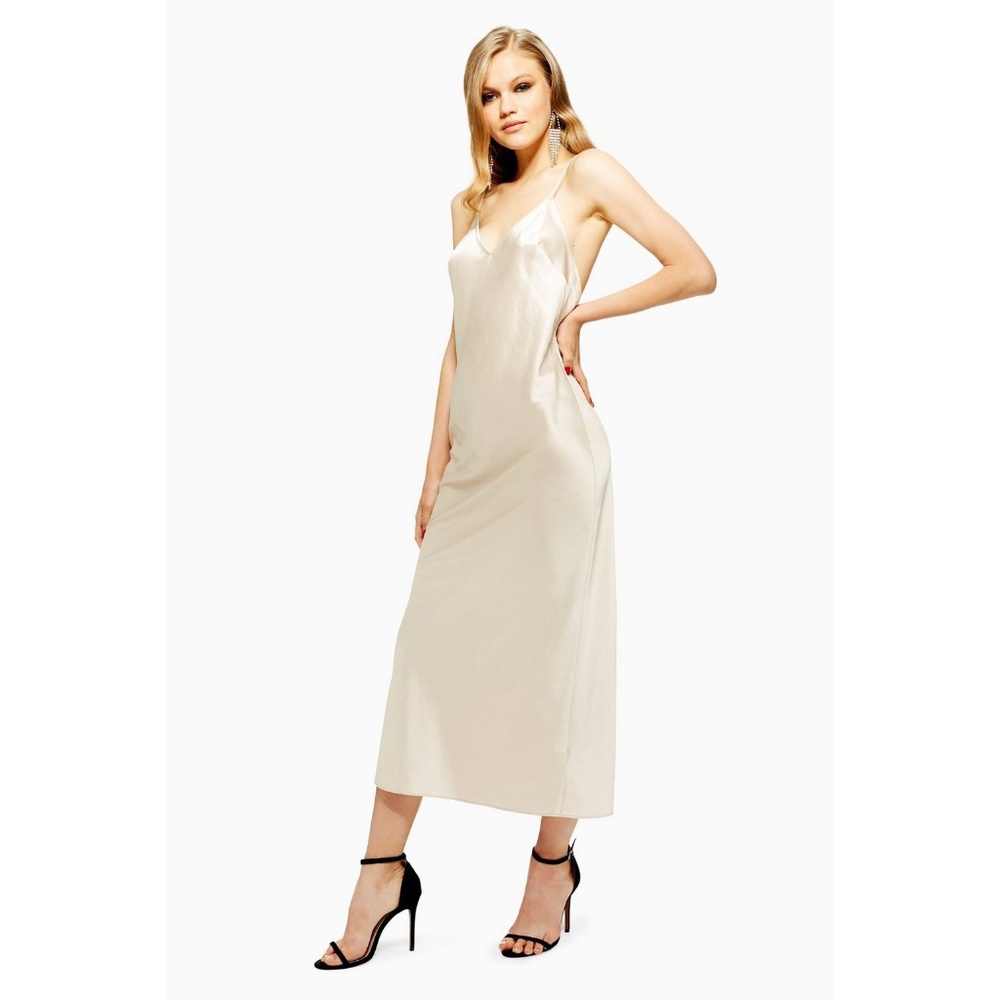 TOPSHOP Satin Slip Dress